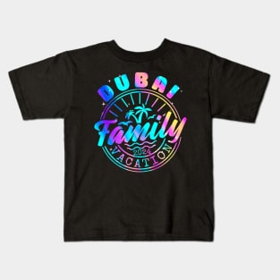 Family Vacay Squad Beach Trip Family Vacation Dubai 2024 Kids T-Shirt